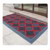 Tapis d'entrée caoutchouc noir rouge antidérapant thumb 1