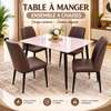 Table à manger marbre Gris et Marron 4 ou 6 chaises thumb 0