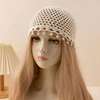 Bonnet crochet bleu clair perlé taille unique thumb 7