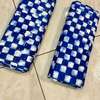 Tissu coton bleu motifs blancs 2 rouleaux thumb 6