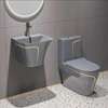 Toilette et lavabo gris anthracite éclairage LED thumb 0
