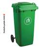 Bac à Ordures Poubelle à pédale120 litres avec roues thumb 2