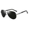 Lunettes de soleil aviateur noires métal UV400 thumb 1