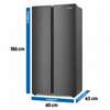 REFRIGERATEUR ASTECH SIDE BY SIDE 2PORTES GRIS FSS5000DDOG thumb 1
