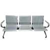 Banc 3 places métal gris argenté design moderne thumb 3