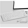 Clavier souris sans fil blanc – avec mini connecteur thumb 1