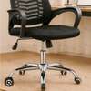 Chaise bureau ergonomique noire dossier maille réglable thumb 3