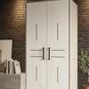 Armoire de rangement 2 batant en bois avec pieds thumb 1