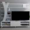 Meuble TV Duru blanc design moderne avec rangements thumb 0