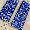 Tissu coton bleu motifs blancs 2 rouleaux thumb 10