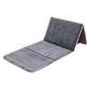 Tapis de prière pliable épais gris clair avec dossier thumb 2