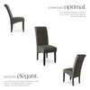 Ensemble 4 chaises gris foncé bois massif design thumb 1
