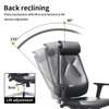 Chaise bureau ergonomique cuir noir dossier haut thumb 4