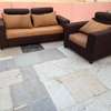 Canapé 3 places et fauteuil marron beige thumb 0