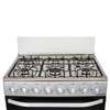CUISINIERE ASTECH 6FEUX 80X60 A GAZ AVEC FOUR A GAZ INOX m thumb 2