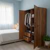 Armoire bois chêne 3 tiroirs portes battantes thumb 0