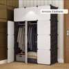 Armoire 3 battants blanche avec range chaussures intégré thumb 3