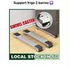 Support frigo 2 barres roulettes pivotantes métal thumb 1