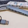Adaptateur répartiteur de hub USB-C 7 en 1 avec multiport thumb 0