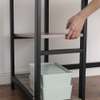 Bureau d'angle bois clair métal noir design épuré thumb 0