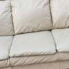 Pouf cuir blanc moelleux confortable salon thumb 1