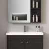 Meuble salle de bain miroir robinet noir thumb 2
