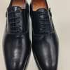 Chaussures cuir noir homme élégantes lacets boucle thumb 1