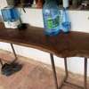Bureau bois massif console polyvalente thumb 1