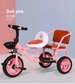 Tricycle Double pour bébé 2 places 1 à 4 ans