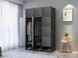 Armoire 3 battants avec rangement chaussures