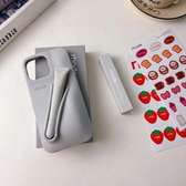 Étui de téléphone + lipgloss pour iPhone 15 et 16 pro