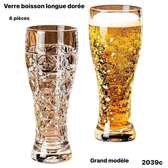 Verre boisson paquets de 6pcs