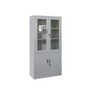 Armoire métallique bureau 2 portes vitrées sécurisées