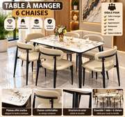 Table à Manger avec 6 Chaises