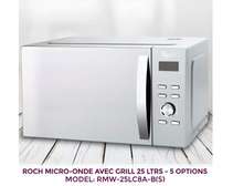 Micro-ondes ROCH avec Grill – 25L (RMW25LC8A-BS)