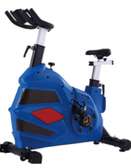 Vélo d'appartement bleu réglable résistance