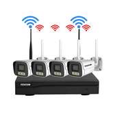 4 Caméras WiFi 4mp color vu + nvr + disk dur
