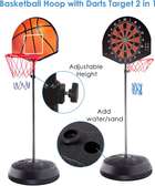 Ensemble 2 en 1 Jeu de basket-ball avec jeu de fléchettes