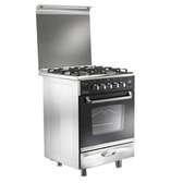 CUISINIERE 4FEUX UNIONAIRE 60X60 FULL OPTION INOX