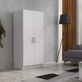 ARMOIRE 2BATTANTS 850X450X750 CM BLANC ARB002