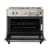 CUISINIERE 5FEUX TECNOLUX 80X60 A GAZ INOX TEC80