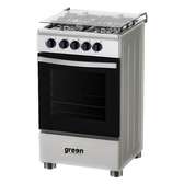 Cuisinière à Gaz GN50G – 4 Feux + Four – Format 50x50 – Gris