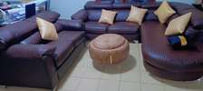 Salon 8 places en cuir anglais