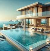 duplex avec piscine privative et une vue panoramique sur mer