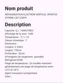 Electron LSC1230FS réfrigérateur vertical 1600L 3 portes