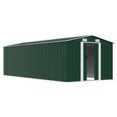 Abri de jardin 257x580x181 cm Métal Vert