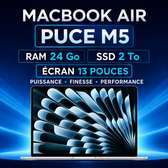 2026 Mac Book Air Puce M5 ssd 2 Tera Ram 24