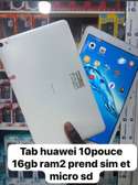 Tab huawei 10pouce 16gb prend sim et micro sd