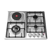PLAQUE HAIER ENCASTRABLE 4FEUX MIXTE 3F A GAZ 1F ELECTRIQUE