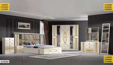 CHAMBRE À COUCHER ARMOIRE 6BATTANTS 6PIECES BEIGE